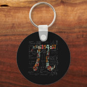 Porte-clés Chemise Jour Pi Numéros Pi Enseignant Math 3.14 Ca (Recto)
