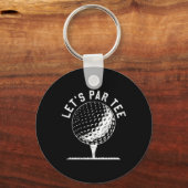 Porte-clés Chemise Lets Par Tee Cadeau drôle pour golfeur (Recto)