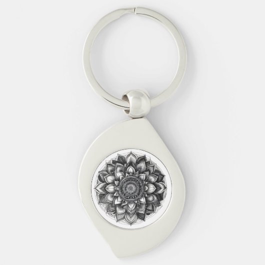 Porte-clés chemise mandala (Devant)
