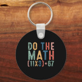 Porte-clés Chemise Math 100 Jours École Enseignant (Recto)
