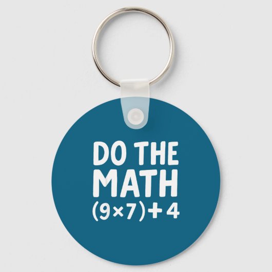 Porte-clés Chemise Math 67 Mème Six Sept (Recto)