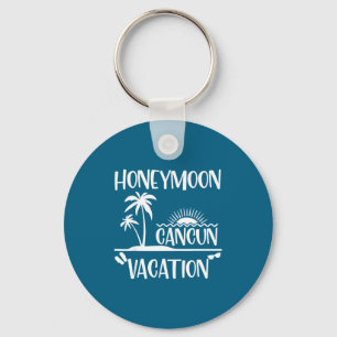 Porte-clés Chemise Mignonne Lune de Miel Cancun Vacances Mexi