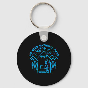 Porte-clés Chemise Parc national de Big Bend Camping Dessin a