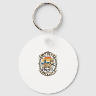 Porte-clés Chemise pour amateur de Corgi Design de gravure vi