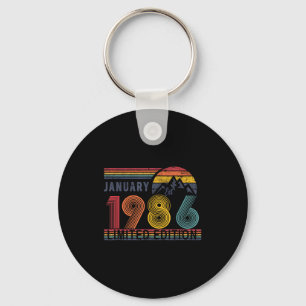 Porte-clés Chemise Rétro 40e Anniversaire, Cadeau Swea 1986 J