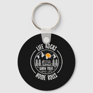 Porte-clés Chemise Rétro Vintage Caravane Vie Rocailleuse Cit
