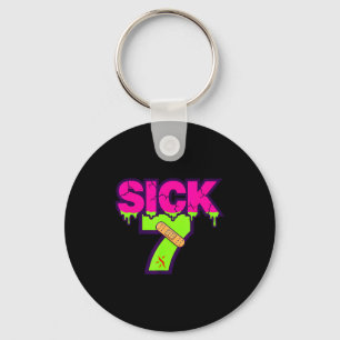 Porte-clés Chemise Sick Seven Meme Six Sept Blague Amusante D