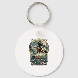 Porte-clés Chemise Sorcière de Salem Gravure Vintage Humour É
