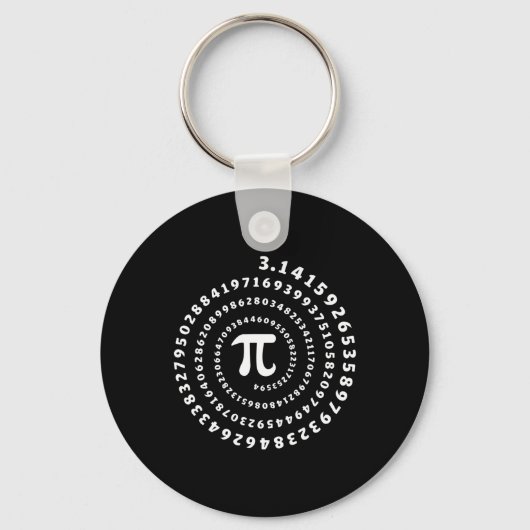 Porte-clés Chemise Spirale Pi Jour Math Lover (Recto)