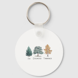 Porte-clés Chemise Subtil anti-Trump de l'arbre Fir Dogwood T