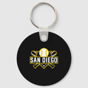 Porte-clés Chemise T-shirt San Diego Baseball Home Plate Bats