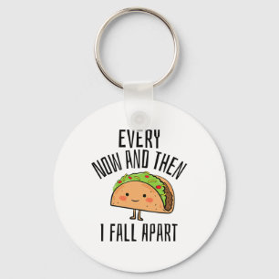 Porte-clés Chemise Tacos. De Temps En Temps Je Tombe Taco