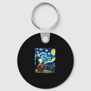 Porte-clés Chemise Tortue Artistique Tortue Nuit Étoilée (2)