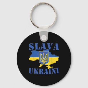Porte-clés Chemise Ukraine Slava Ukraini Drapeau ukrainien Tr