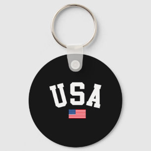 Porte-clés Chemise Usa Hommes Femmes Enfants Drapeau Américai