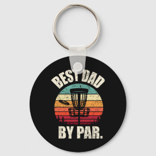 Porte-clés Chemise Vintage Disc Golf Dad, Meilleur Papa Par F
