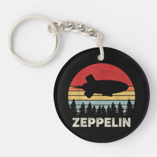 Porte-clés Chemise Zeppelin Rétro Vintage Dirigeable Aéronef