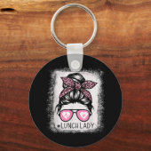 Porte-clés Chemises blanchies Lady Life Pink Leopard Messy (Recto)