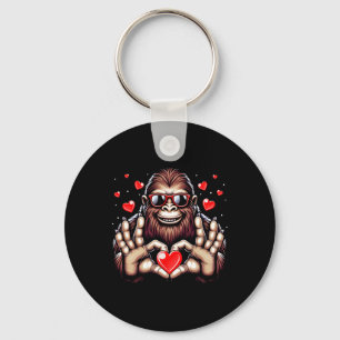 Porte-clés Chemises de la Saint-Valentin Bigfoot Heart pour g