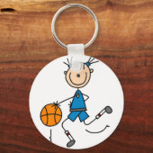 Porte-clés Chemises et cadeaux de basket-ball pour filles ble (Recto)