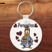 Porte-clés Chemises et cadeaux de manchots d'hiver (Recto)