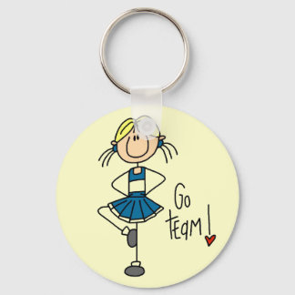 Porte-clés Chemises et cadeaux Pom-pom girl bleus