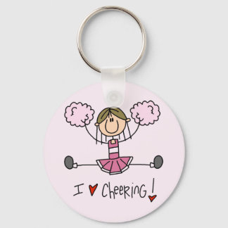 Porte-clés Chemises et cadeaux Pom-pom girl roses