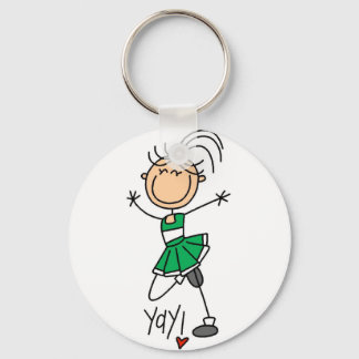 Porte-clés Chemises et cadeaux Pom-pom girl verts