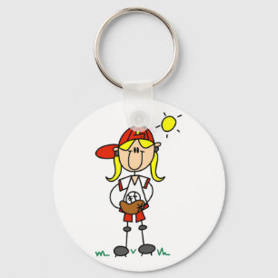 Porte-clés Chemises et Cadeaux pour Fille Joueuse de Baseball