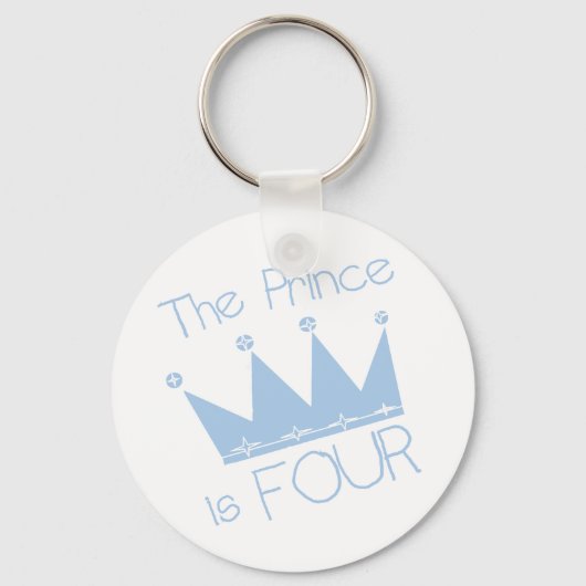 Porte-clés Chemises et cadeaux Prince Crown 4th Birthday (Recto)