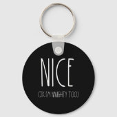 Porte-clés Chemises Naughty And Nice Couples Pour Noël Jk N (Recto)