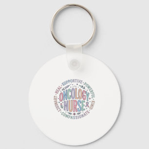 Porte-clés Chemoinfirmière Citation Cercle Chemise Florale De
