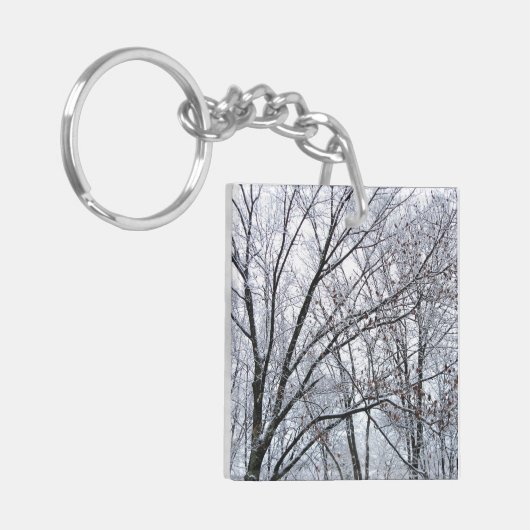 Porte-clés Chêne couvert de neige (Devant gauche)