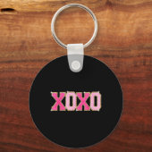 Porte-clés Chenille Patch Sparkling Xoxo Valentines Day (Recto)