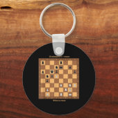 Porte-clés Chèque, Jouer Aux Citations D'Échecs Graphique De (Recto)
