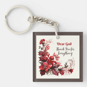 PORTE-CLÉS CHER DIEU MERCI POUR TOUT CE QUOTE RELIGIEUX