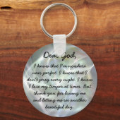Porte-clés Cher Dieu porte - clé chrétien (Recto)