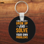 Porte-clés Cher Math Augmente Et Résoudre Vos Propres Problèm (Recto)