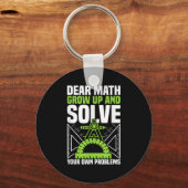 Porte-clés Cher Math Augmente Et Résoudre Vos Propres Problèm (Recto)