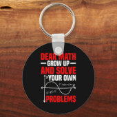 Porte-clés Cher Math Augmente Et Résoudre Vos Propres Problèm (Recto)