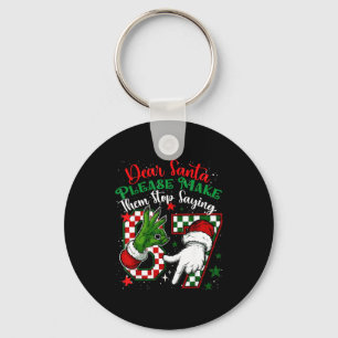 Porte-clés Cher Père Noël 67 Funny Noël Six Sept 6-7 Meme M