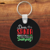 Porte-clés Cher Père Noël Croit En Srit De Noël Et Ves ! Chri (Recto)