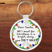 Porte-clés Cher Père Noël Dirt Bike (Recto)