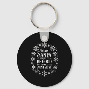 Porte-clés Cher Père Noël j'ai essayé d'être sage mais je res