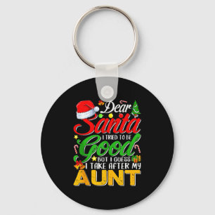 Porte-clés Cher Père Noël j'ai essayé d'être sage mais je tie