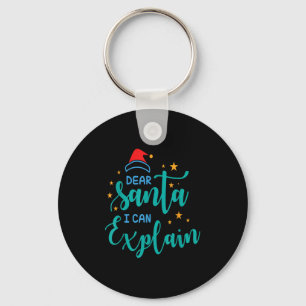 Porte-clés Cher Père Noël Je Peux Et Expliquer Citation