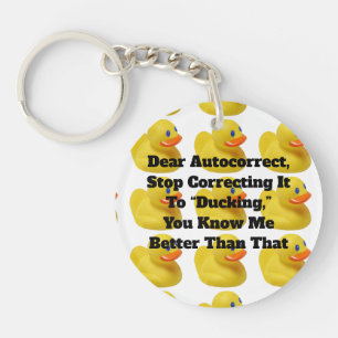 Porte-clés Cher Porte - clé Acrylique Autocorrect