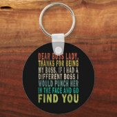 Porte-clés Chère dame du patron (Recto)