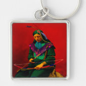 Porte-clés Cherokee Native American Pop Art Porte - clé (Devant)