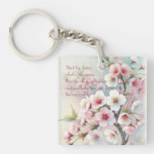 Porte-clés Cherry Blossom & Citation (Devant)